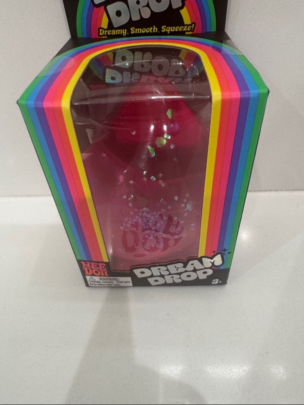 NeeDoh Dream Drop Squishy Toy - Pink - Picture 4 of 7
